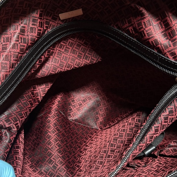 Dunhill pebbled Black Leather Men's Duffle Bag - Picture 14 of 16